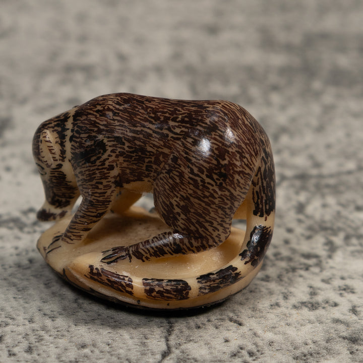 Vintage Coatimundi Tagua Carving