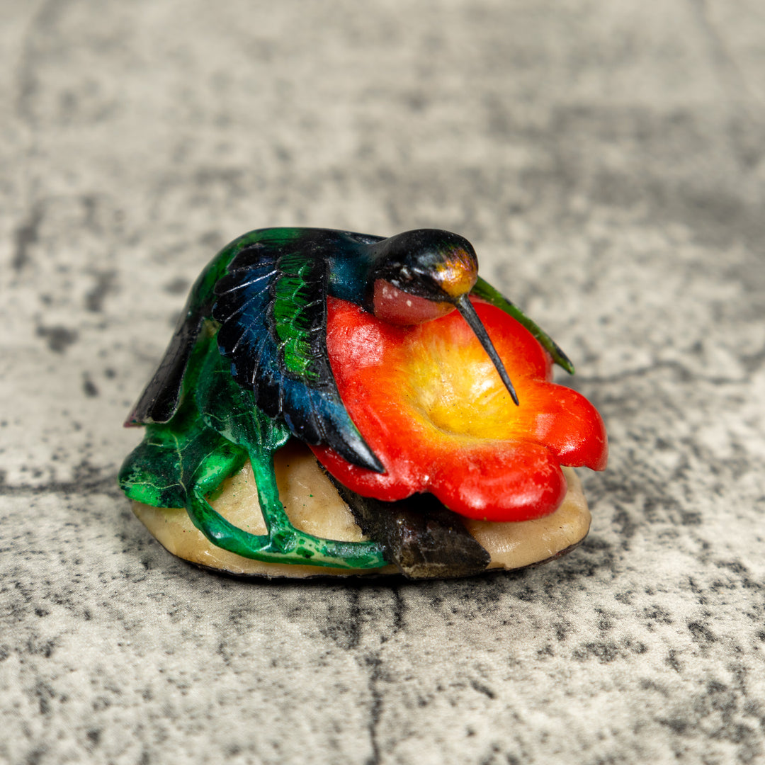 Hummingbird Tagua Carving