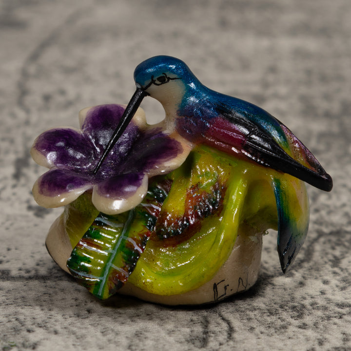 Hummingbird Tagua Carving