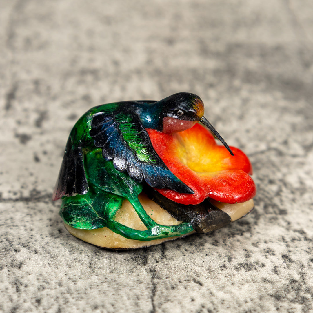 Hummingbird Tagua Carving