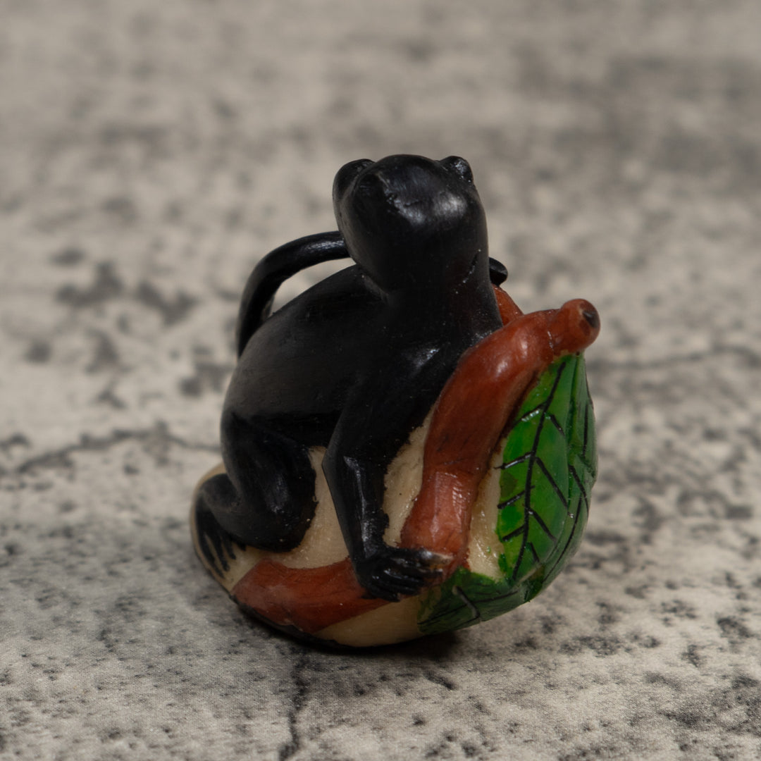 Black Howler Monkey Tagua Carving