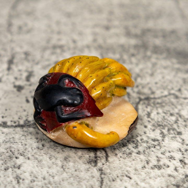 Rare Vintage Banana Stalk With Bug Tagua Carving