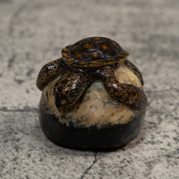 Vintage Sea Turtle Tagua Carving