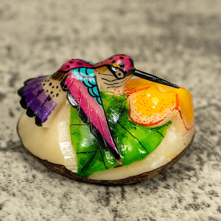 Hummingbird Tagua Carving