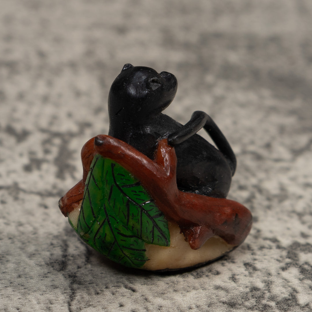 Black Howler Monkey Tagua Carving
