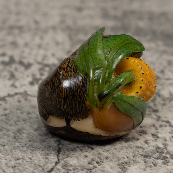 Neque Agouti With Bananas Tagua Carving