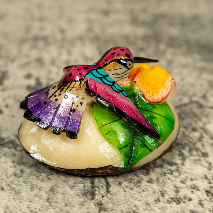 Hummingbird Tagua Carving