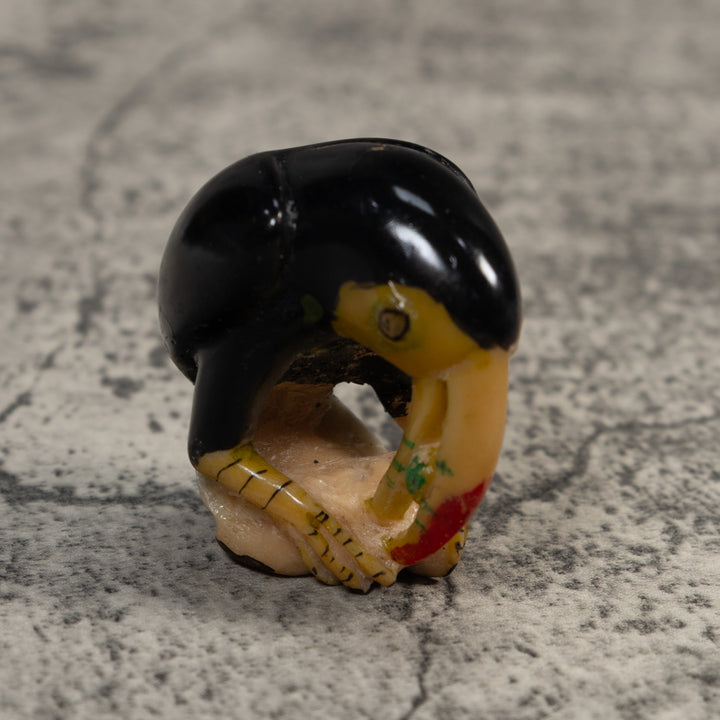 Vintage Toucan Parrot Tagua Carving