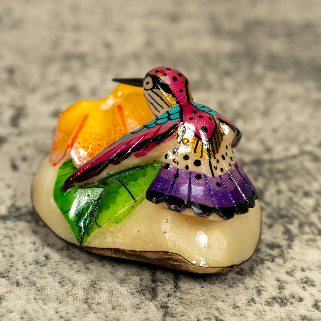 Hummingbird Tagua Carving