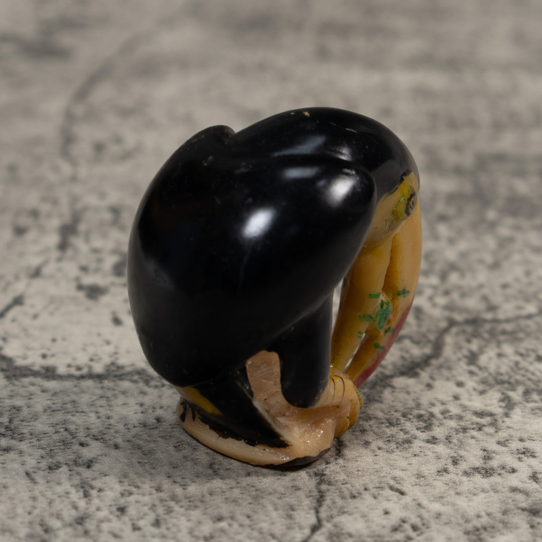 Vintage Toucan Parrot Tagua Carving
