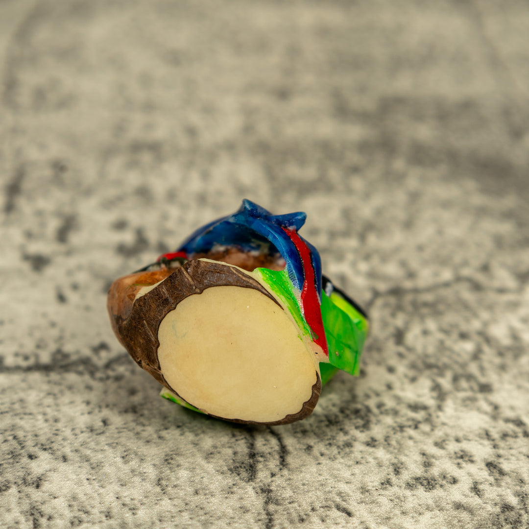 Rainforest Macaw Parrot Bird Tagua Carving
