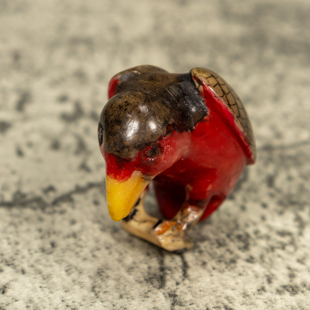 Vintage Rainforest Bird Tagua Carving