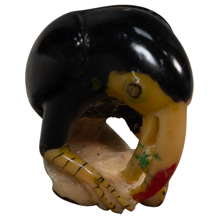 Vintage Toucan Parrot Tagua Carving