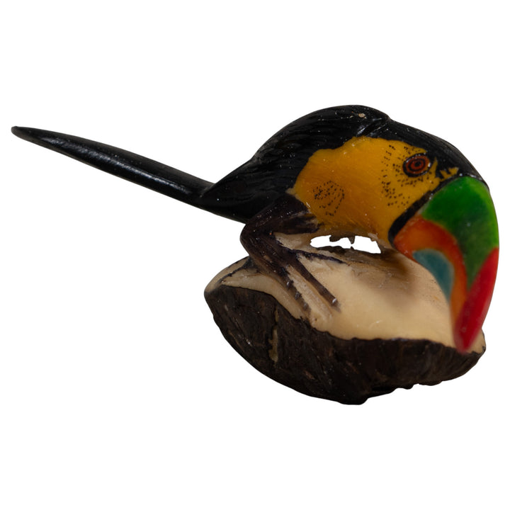 Toucan Parrot Bird Tagua Carving