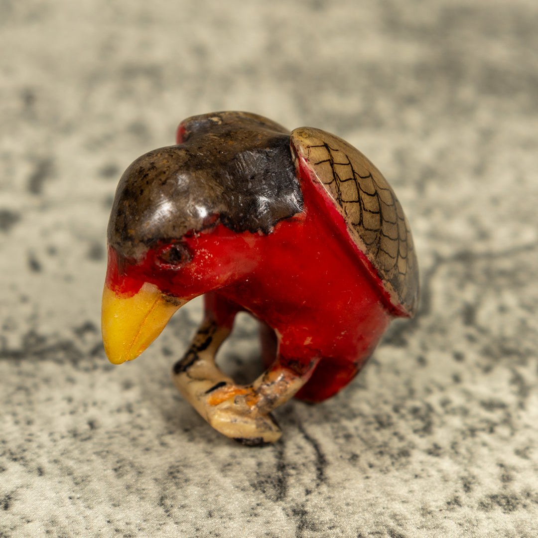 Vintage Rainforest Bird Tagua Carving