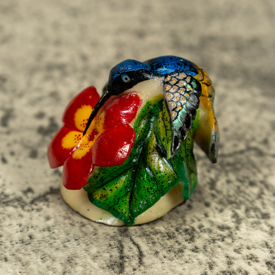 Hummingbird Tagua Carving
