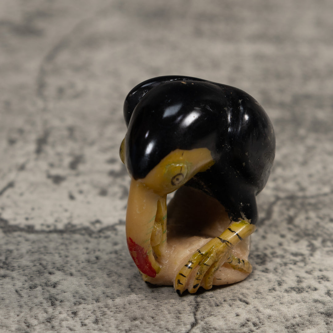 Vintage Toucan Parrot Tagua Carving