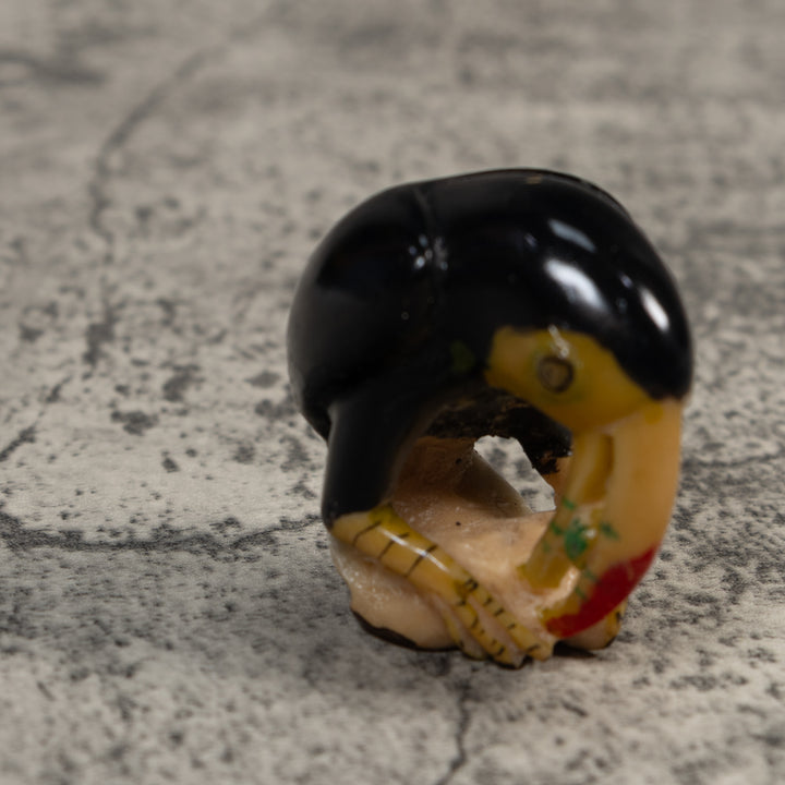 Vintage Toucan Parrot Tagua Carving