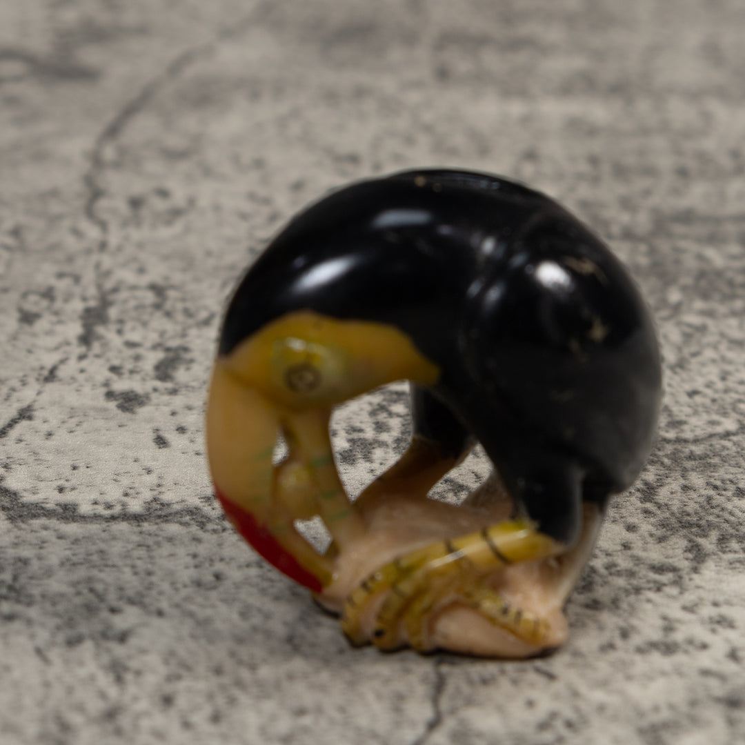 Vintage Toucan Parrot Tagua Carving