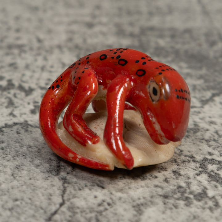 Vintage Fantasy Gecko Tagua Carving