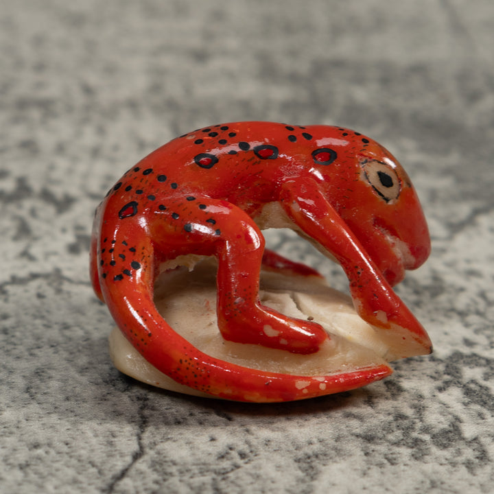 Vintage Fantasy Gecko Tagua Carving