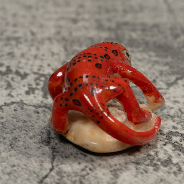Vintage Fantasy Gecko Tagua Carving