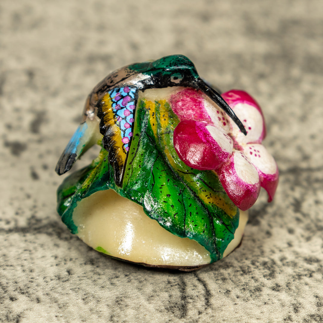 Hummingbird Tagua Carving