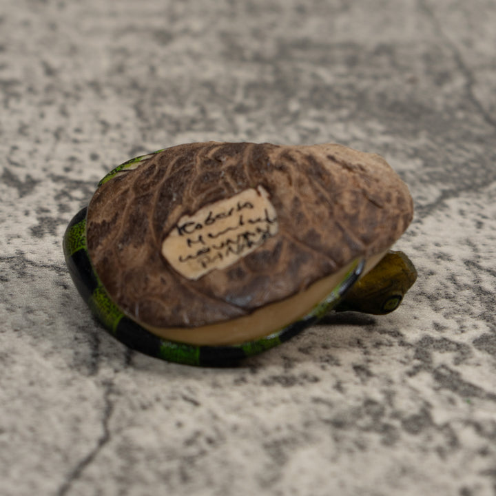 Green Iguana Lizard Tagua Carving