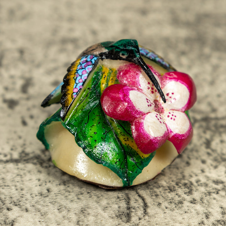 Hummingbird Tagua Carving
