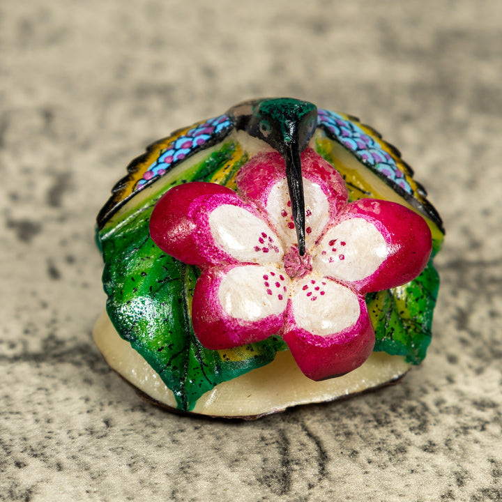 Hummingbird Tagua Carving
