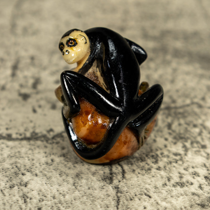 White Face Monkey Tagua Carving