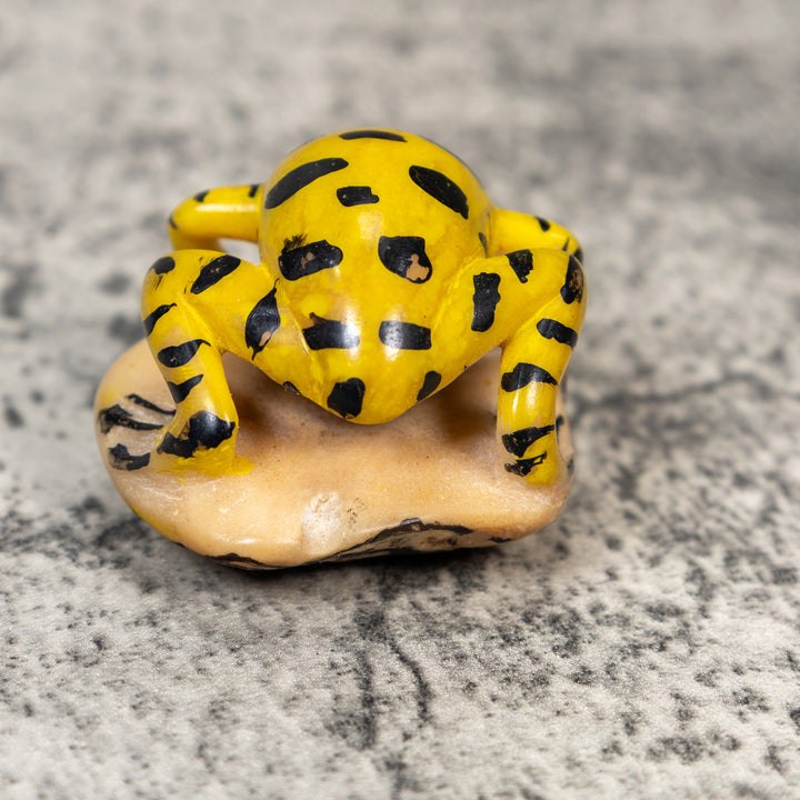Vintage Poison Dart Frog Tagua Carving