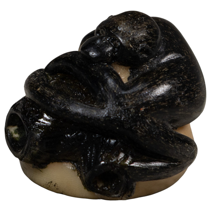 Black Howler Monkey Tagua Carving