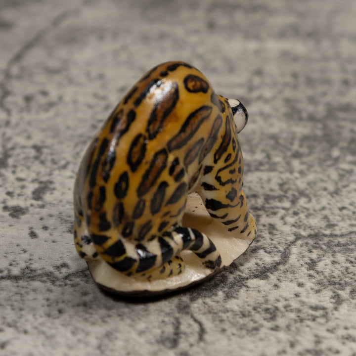 Jaguar Cat With Cub Tagua Carving