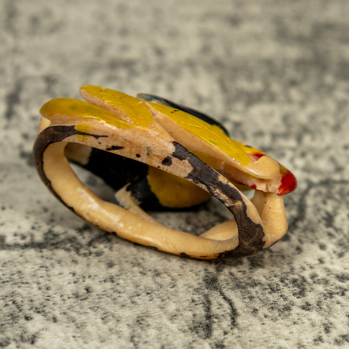 Vintage Toucan Parrot Bird Tagua Carving