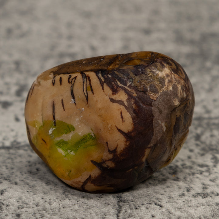 Vintage Green Frog Tagua Carving