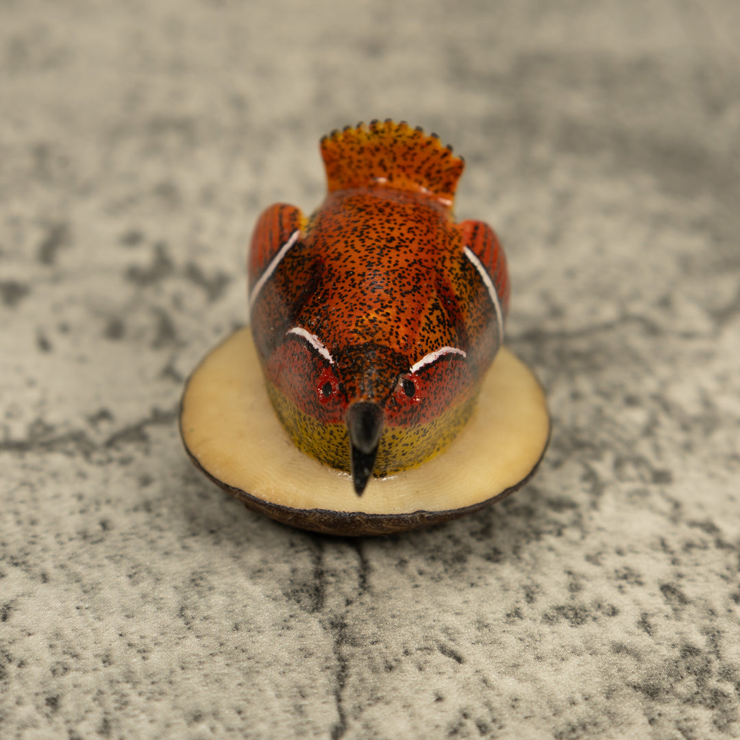 Seed Eater Bird Tagua Carving