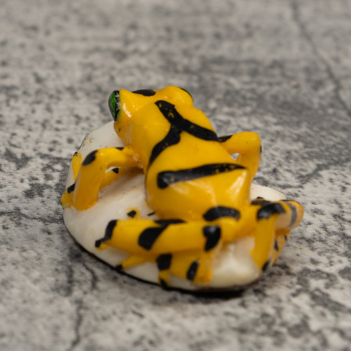 Golden Frog Tagua Carving