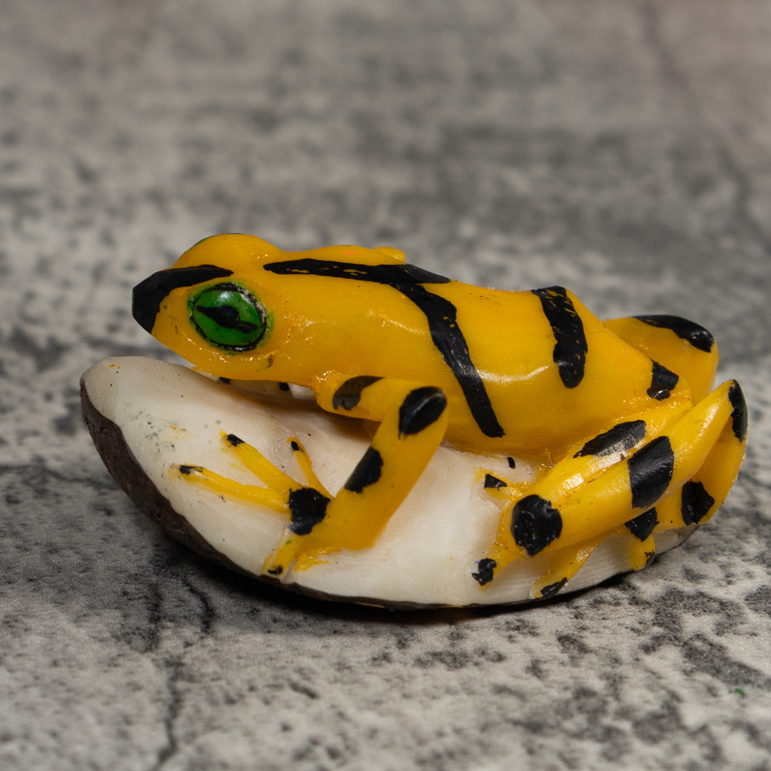 Golden Frog Tagua Carving