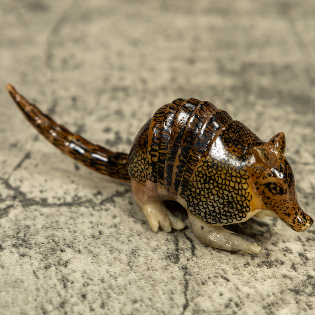 Vintage Armadillo Tagua Carving