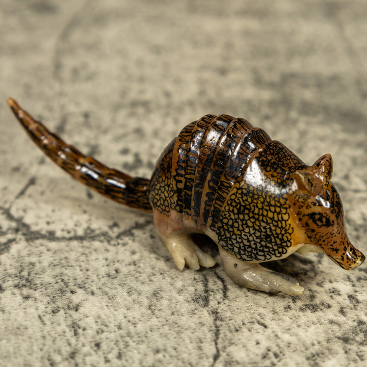 Vintage Armadillo Tagua Carving