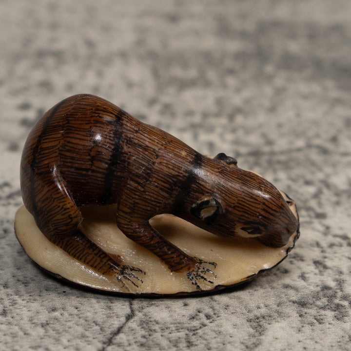 Vintage Neque Agouti Tagua Carving