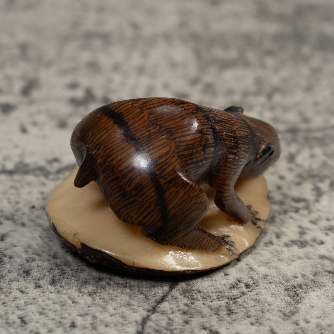 Vintage Neque Agouti Tagua Carving