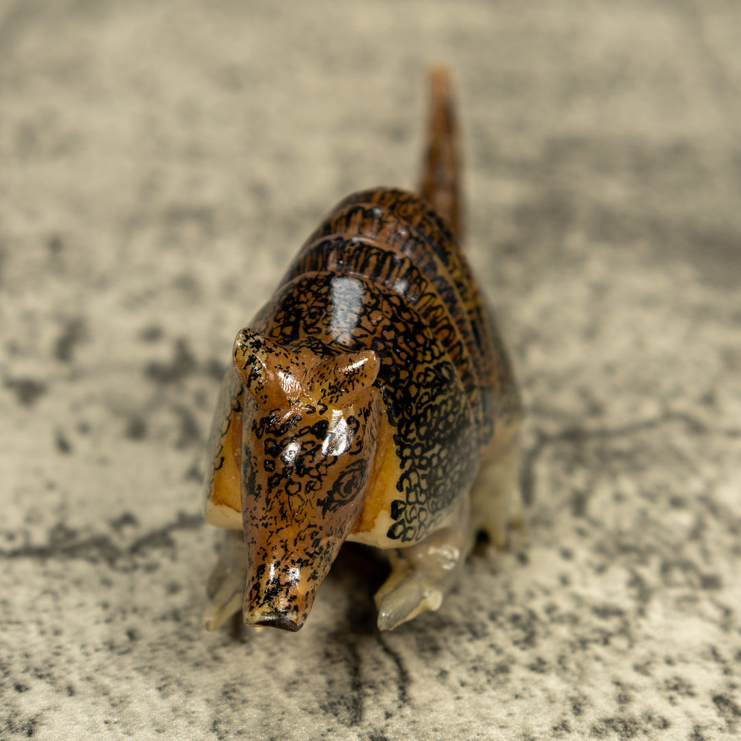 Vintage Armadillo Tagua Carving