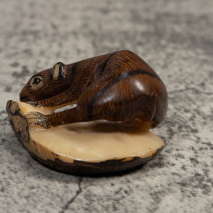 Vintage Neque Agouti Tagua Carving