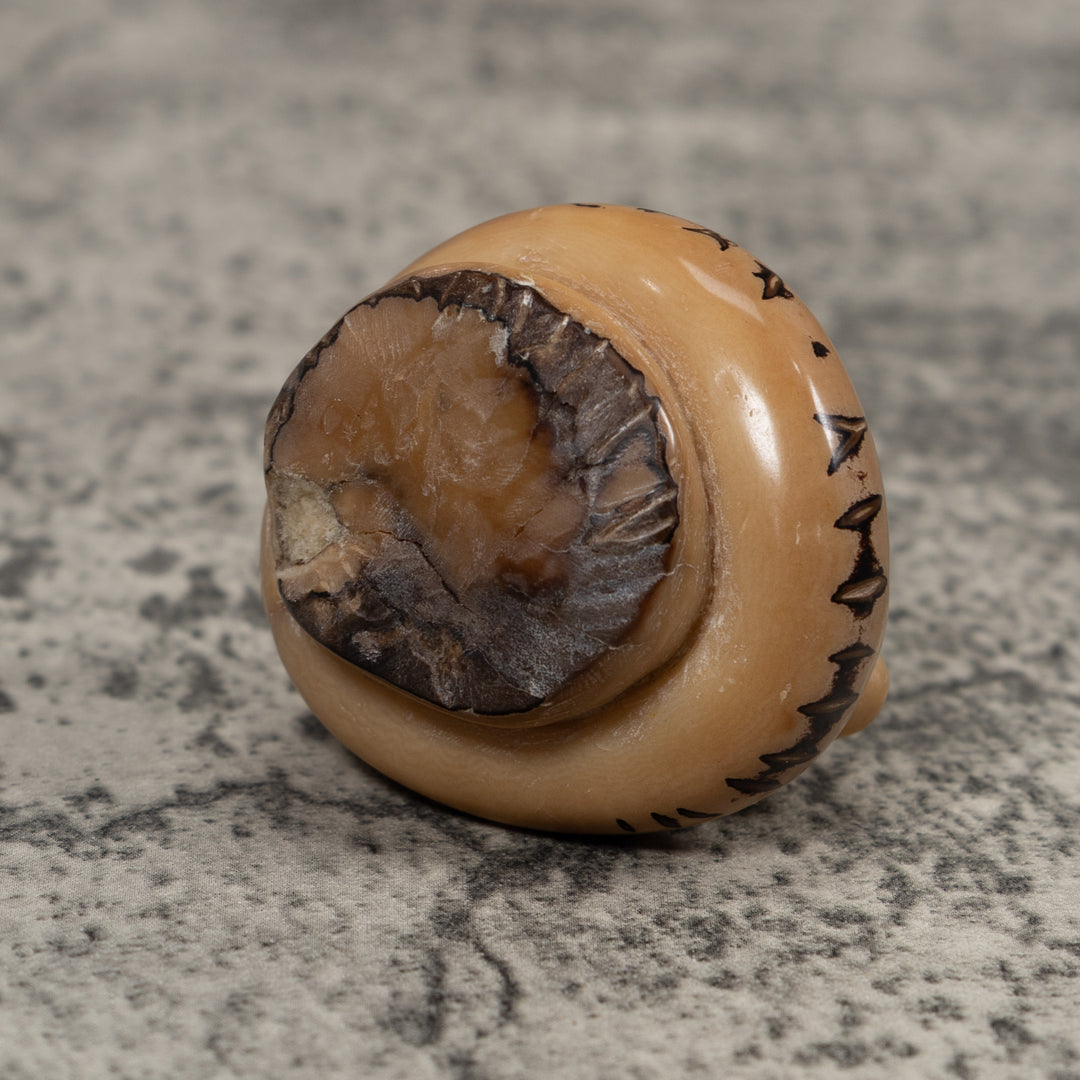 Vintage Snake Tagua Carving