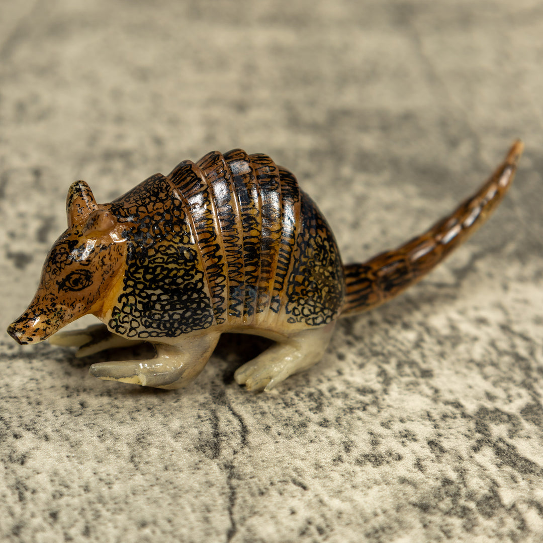 Vintage Armadillo Tagua Carving