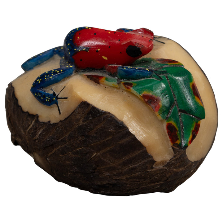 Red And Blue Poison Dart Frog Frog Tagua Carving