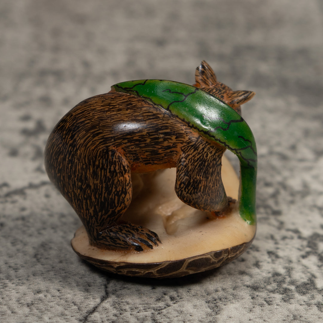 Young Coatimundi Tagua Carving