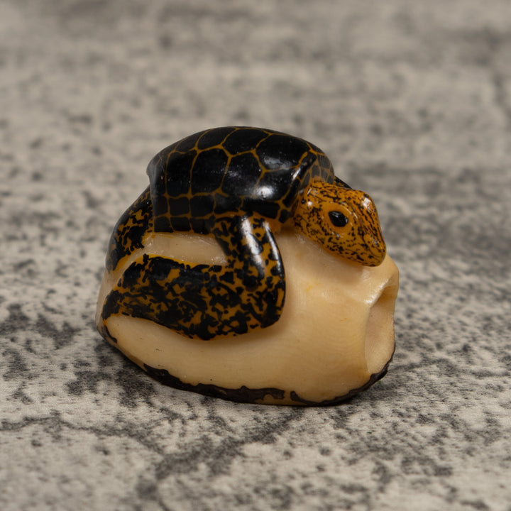 Vintage Sea Turtle Tagua Carving